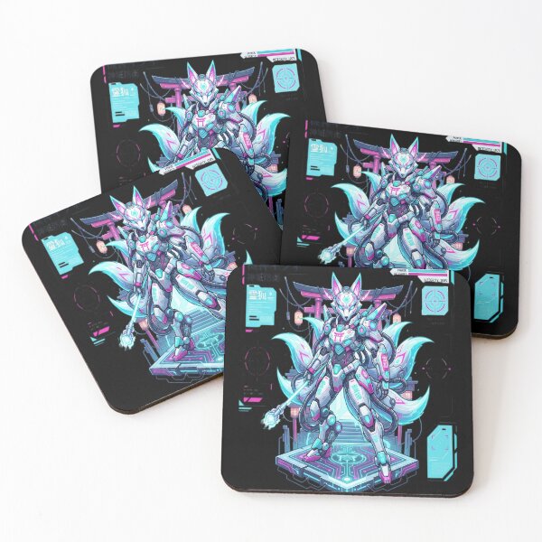 Item preview, MECHA KITSUNE: Cyberpunk Shrine Guardian & Anime Mecha designed and sold by livasyczosek3.