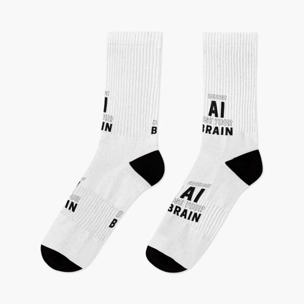 Item preview, Enough AI Use Your Brain | Anti AI Artificial Intelligence Quote designed and sold by UnitedWeWear.