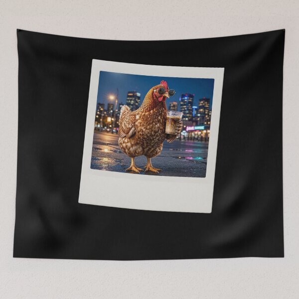 Item preview, Iced Coffee Hen  designed and sold by TheEndDesign.