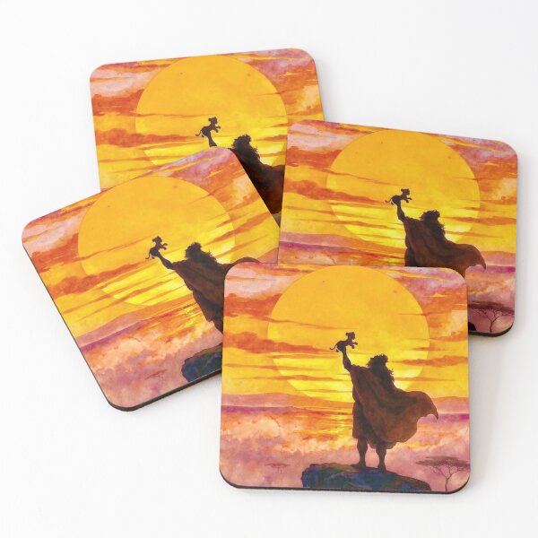 Item preview, Courageous Warrior Holding Lion Under Golden Sunset designed and sold by Mystic & Celestial Art.