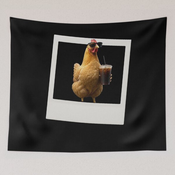 Item preview, Iced Coffee Hen  designed and sold by TheEndDesign.