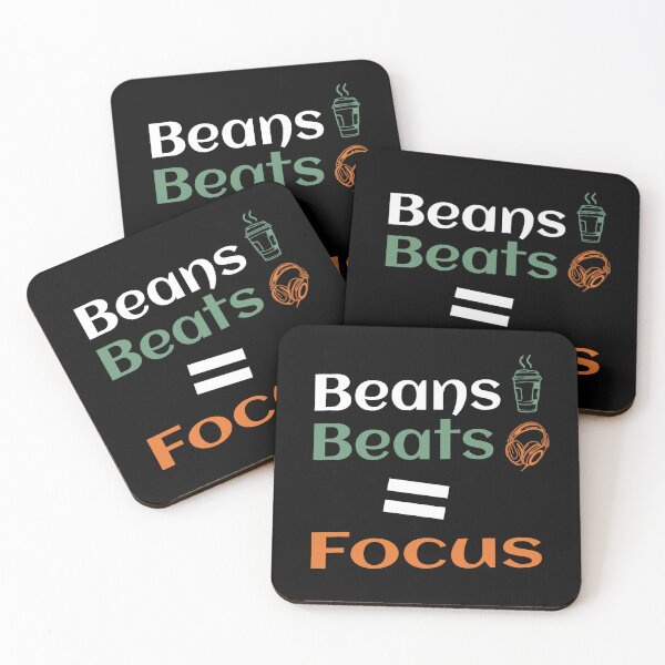 Item preview, Beans. Beats. Focus. designed and sold by TheFineShirt.