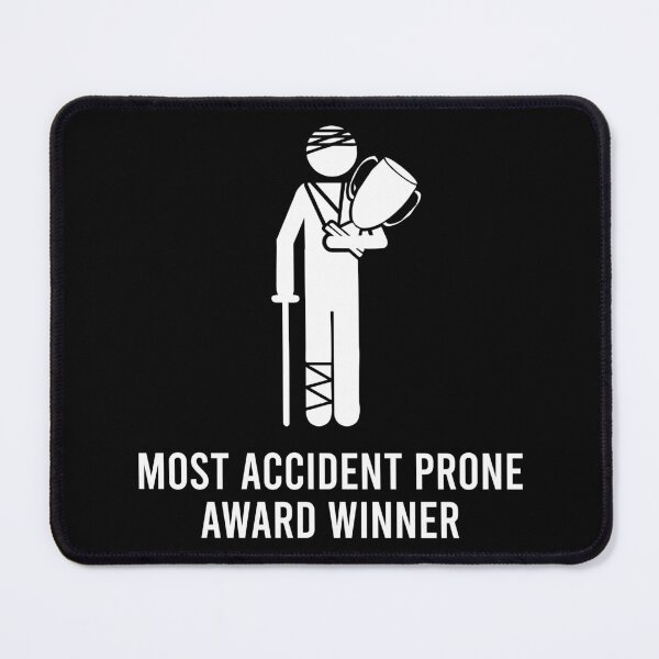 Item preview, Most Accident Prone Award Winner - Funny Injury Get Well Soon Gift designed and sold by qirlahasny.