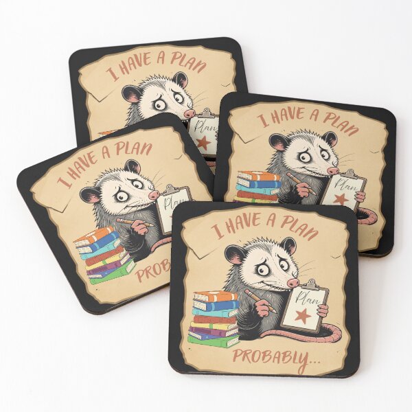 Item preview, I Have a Plan Probably Funny Possum Back to School Design designed and sold by T-version.