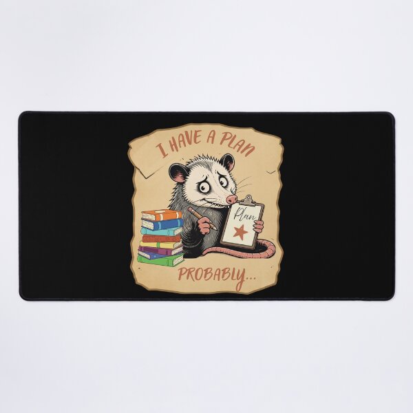 Item preview, I Have a Plan Probably Funny Possum Back to School Design designed and sold by T-version.