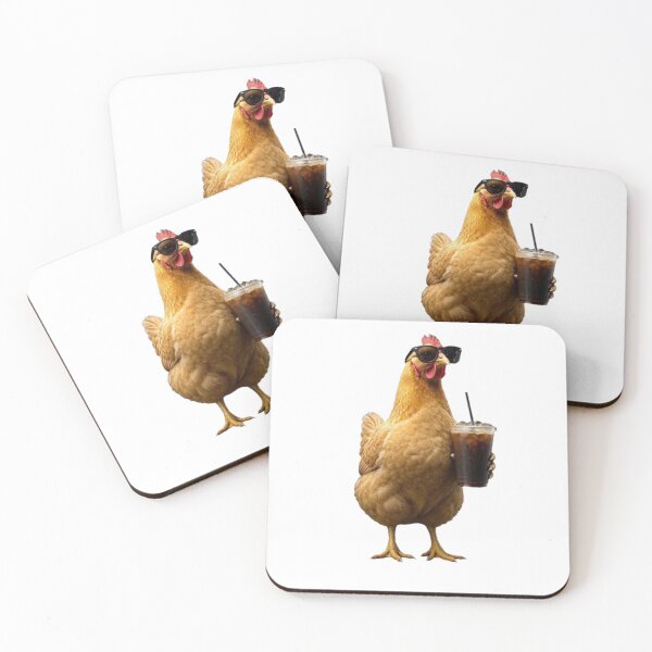 Item preview, Iced Coffee Hen  designed and sold by TheEndDesign.