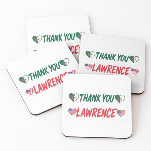 Item preview, Original Thank You Lawrence Algerian American Heart Graphic designed and sold by ALL IN Crea .
