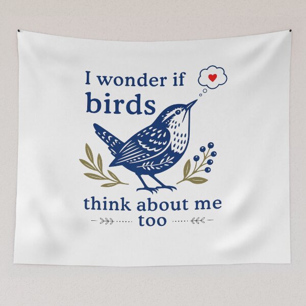 Item preview, I Wonder If Birds Think About Me Too Funny designed and sold by nosu-art-pod.