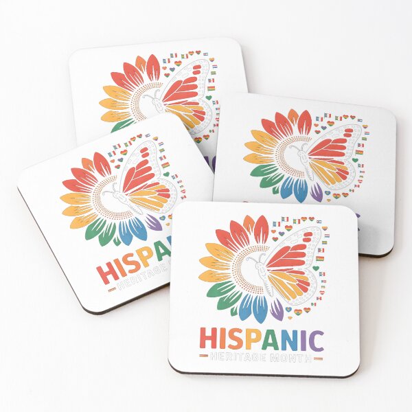 Item preview, Hispanic Heritage Month Butterfly Flags 2025 T-Shirt_93773520 designed and sold by Aru Pxle.