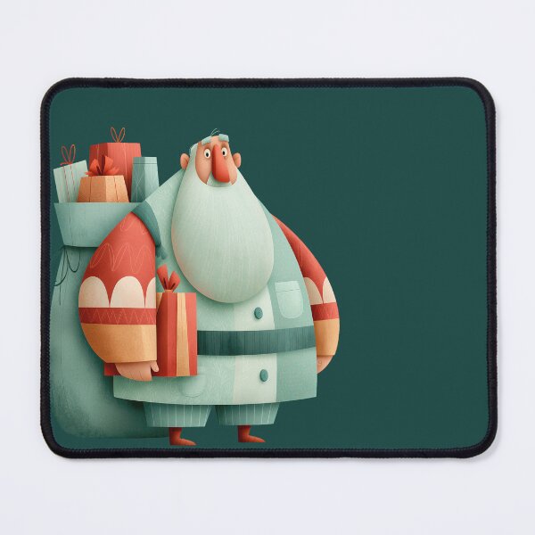 Item preview, Whimsical Retro Santa Claus Holding Christmas Presents designed and sold by colorful-white.