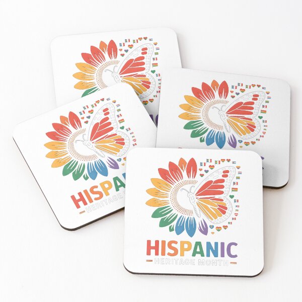 Item preview, Hispanic Heritage Month Butterfly Flags 2025 T-Shirt_96240540 designed and sold by Cafe18.
