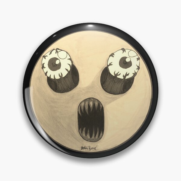 Item preview, Sepia Surprised Scar-E-Moji - Vintage Horror Edition designed and sold by Grimmlar.