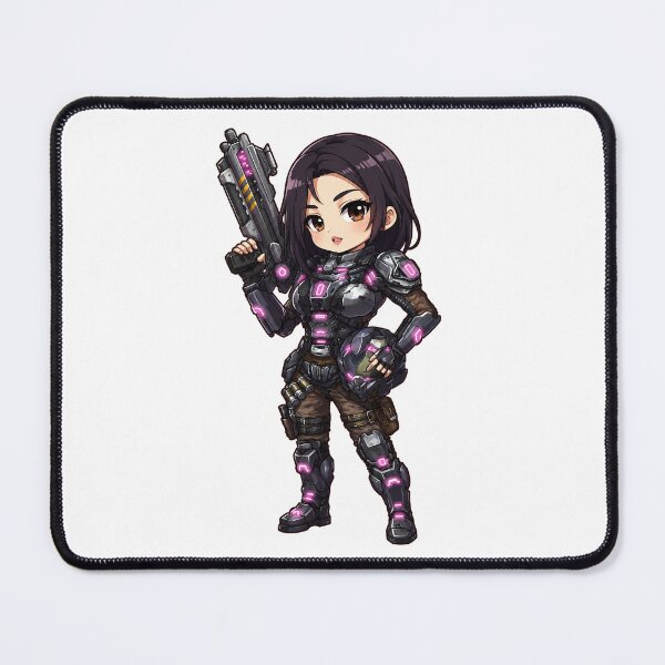 Item preview, lady scifi chief soldier ship pilot enginering cute anime dnd art original art character design designed and sold by sabartgunpla.