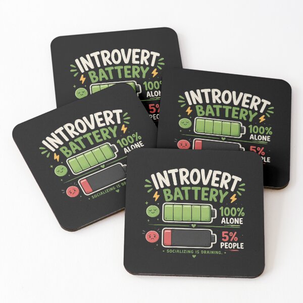 Item preview, Introvert Battery Sticker | 100% Alone 5% People | Funny Introvert Social Battery Meme designed and sold by RJACreative.