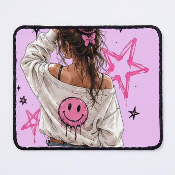 Item preview, Happy Soul Aesthetic Girl T-Shirt | Cute Positive Vibes Retro Graphic Tee designed and sold by RajDeals.