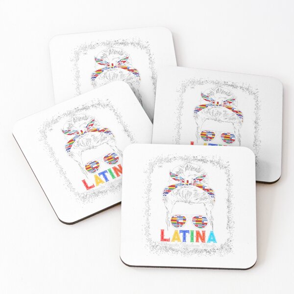 Item preview, Hispanic Heritage Month Flags - Messy Bun Hispanic T-Shirt_35524138 designed and sold by Magoya Store ⭐⭐⭐⭐⭐.