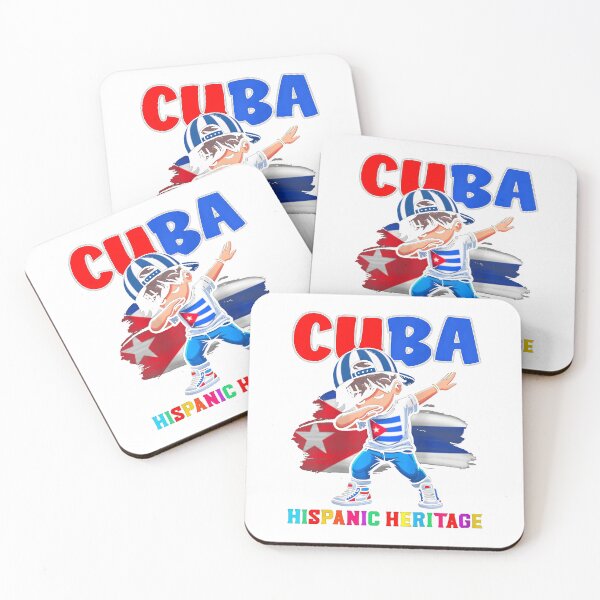 Item preview, Hispanic Heritage Month Cuban Flag Cuba Dabbing T-Shirt_95233724 designed and sold by Cafe18.