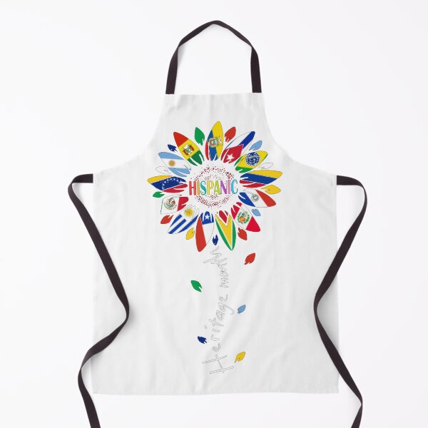 Item preview, Hispanic Heritage Month Latino Countries Flags Sunflower T-Shirt_24378829 designed and sold by Othinus.