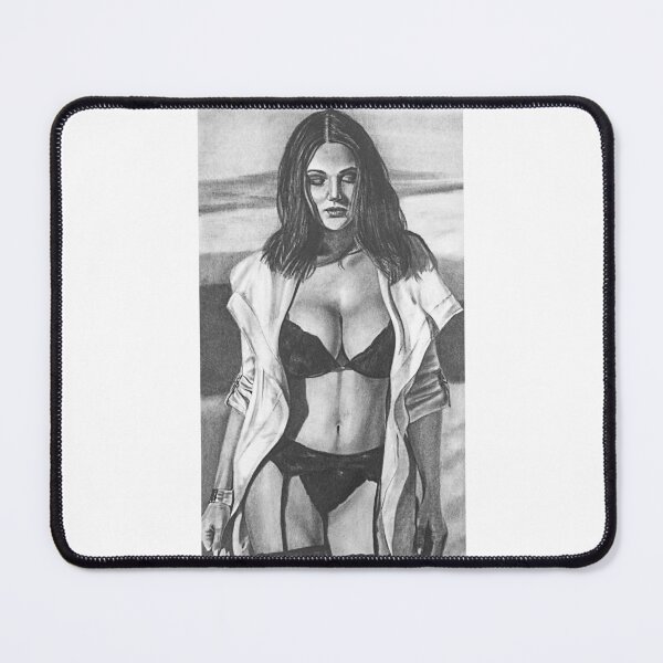 Item preview, Woman on the Beach – Realistic Pencil Portrait designed and sold by BoyanVBart.