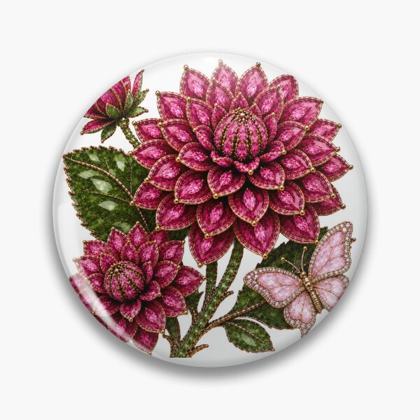 Item preview, CRYSTAL CYCLAMEN DAHLIA  designed and sold by wordspixies.