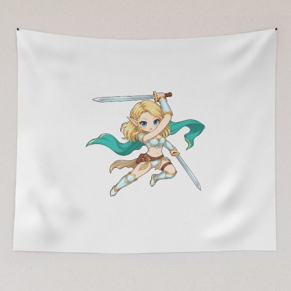 Item preview, holy knight high elf beauty cute anime dnd art original art character design  designed and sold by sabartgunpla.