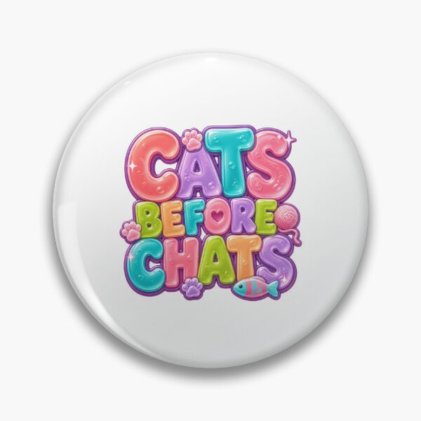Item preview, Cats Before Chats Funny Cat Gummy Typography designed and sold by DonnaByPT.