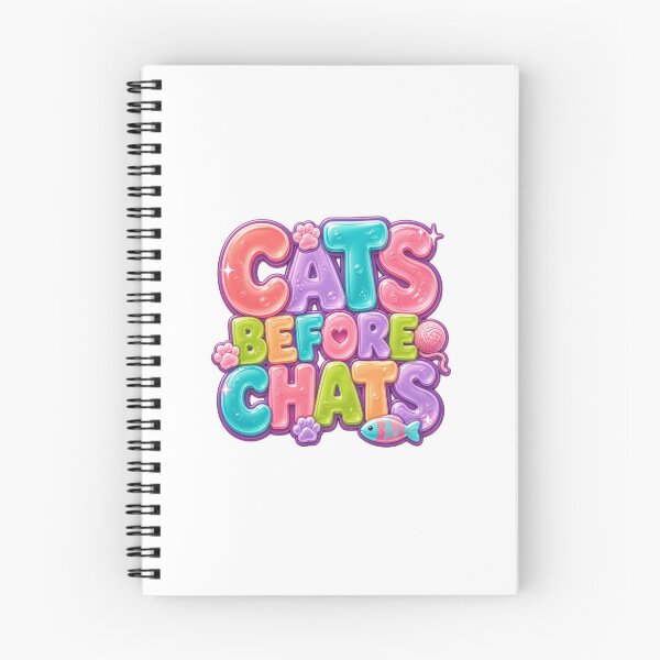 Item preview, Cats Before Chats Funny Cat Gummy Typography designed and sold by DonnaByPT.
