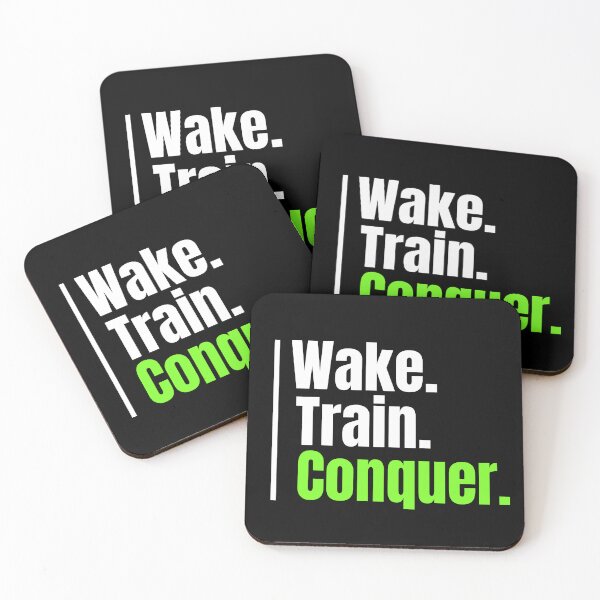 Item preview, Wake. Train. Conquer. designed and sold by TheFineShirt.