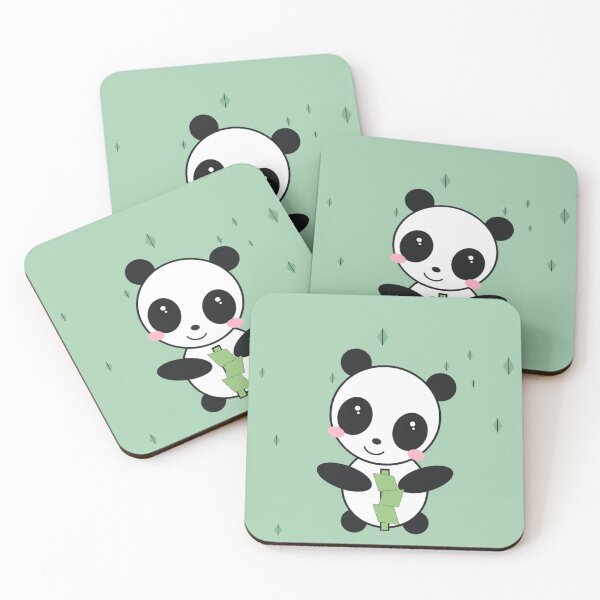 Item preview, Cute Kawaii Panda Eating Bamboo designed and sold by WearTheVibe Store.