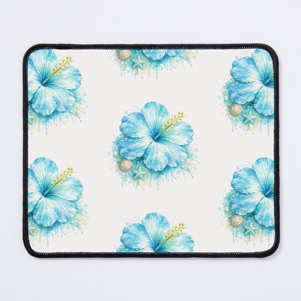 Item preview, Single Ocean Breeze Hibiscus | Watercolor Tropical Floral Art | Botanical Flower Illustration designed and sold by IamNolmo.