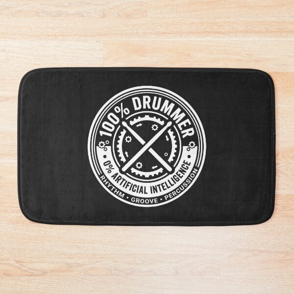 Item preview, 100 Percent Drummer Percussionist Merch Anti AI Art designed and sold by SplashTastic.