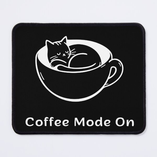 Item preview, Coffee Mode On | Espresso Yourself Cats | Sleeping Coffee Cat designed and sold by ContigoART.