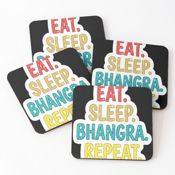 Item preview, Eat sleep bhangra repeat retro vintage designed and sold by ewellwarntzw.