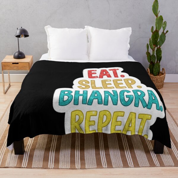Item preview, Eat sleep bhangra repeat retro vintage designed and sold by ewellwarntzw.