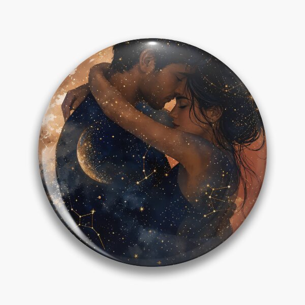 Item preview, You Are My Everything Romantic Couple Cosmic Art designed and sold by DignityLab.