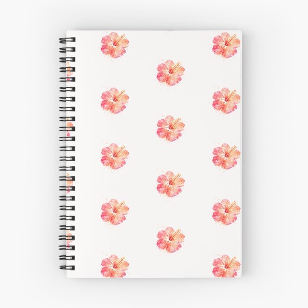Item preview, Single Coral Hibiscus Bloom | Watercolor Tropical Floral Art | Botanical Flower Illustration designed and sold by IamNolmo.