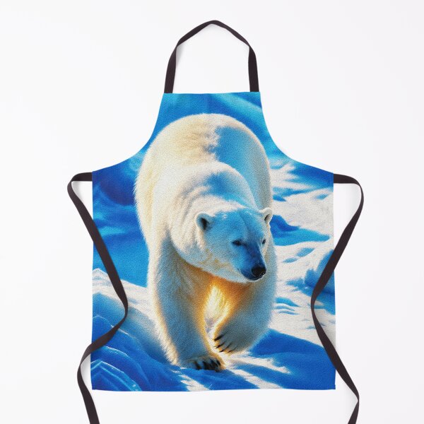 Item preview, Polar Bear in Golden Light – Arctic Wildlife Portrait designed and sold by RamyGallery.