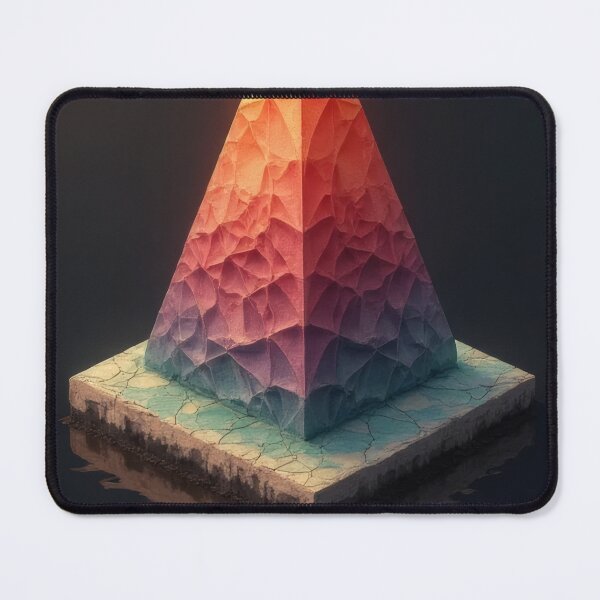 Item preview, Geometric pyramid on water surface with color gradient designed and sold by Mianku | Für das Leben.