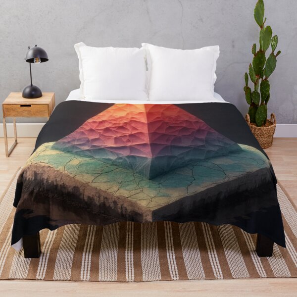 Item preview, Geometric pyramid on water surface with color gradient designed and sold by Mianku | Für das Leben.
