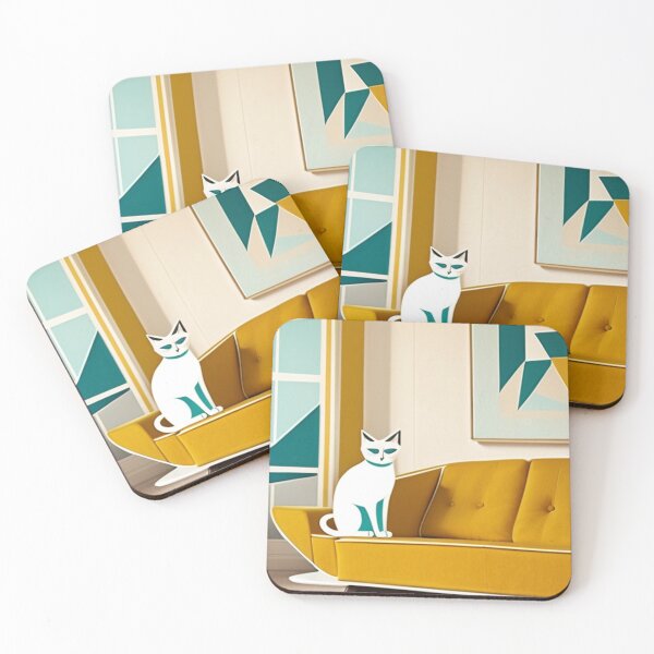 Item preview, Interior - Stylized Yellow Sofa, Warm Ambiance of the 1950s designed and sold by World-Pets.