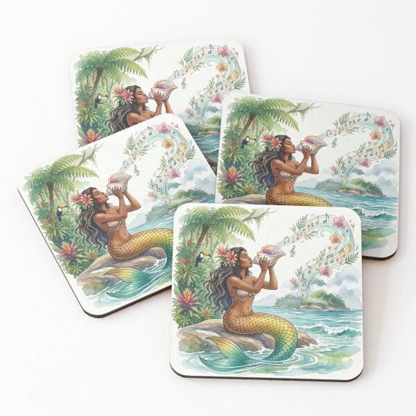 Item preview, Mermaid with a Conch Shell designed and sold by Bellewood222.