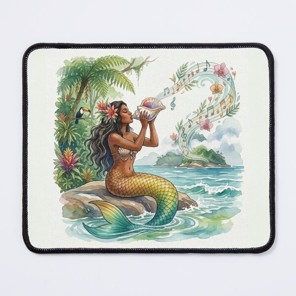 Item preview, Mermaid with a Conch Shell designed and sold by Bellewood222.