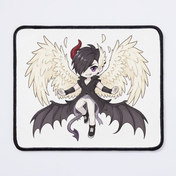 Item preview, lucifer half angel and half demon cute anime dnd art original art character design designed and sold by sabartgunpla.