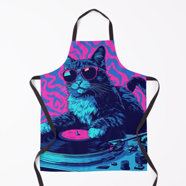Item preview, Retro DJ Cat Pop Art Vibes designed and sold by Designs By Ms Mal_Tas.
