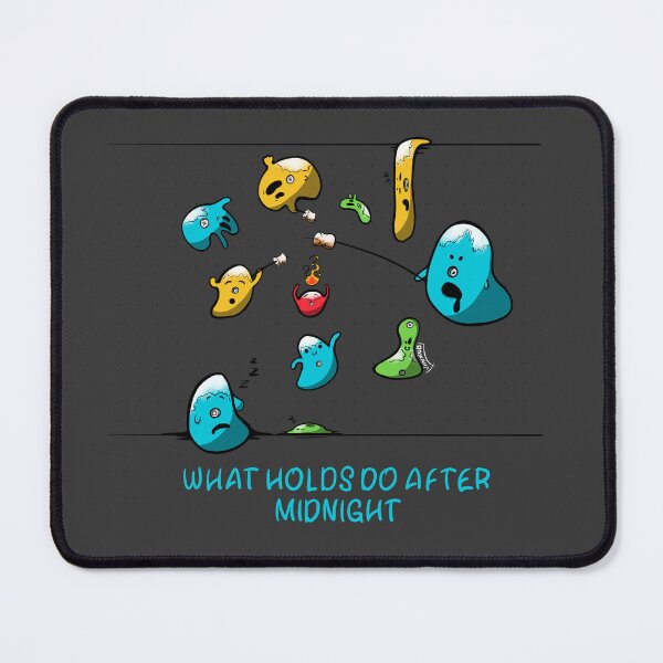 Item preview, Bouldering gym. What holds do after midnight? designed and sold by Rain Ant.