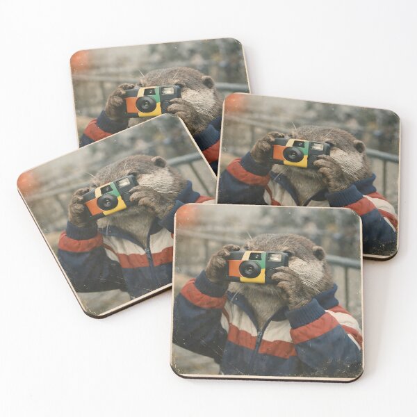Item preview, Furry Animal Photographer Wall Art | Whimsical Character with a Vintage Camera | Retro Photography Aesthetic Vintage Print designed and sold by PaintedPixels01.