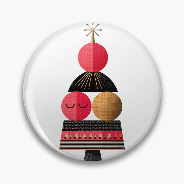 Item preview, Mid Century Modern Geometric Christmas Tree Art designed and sold by colorful-white.