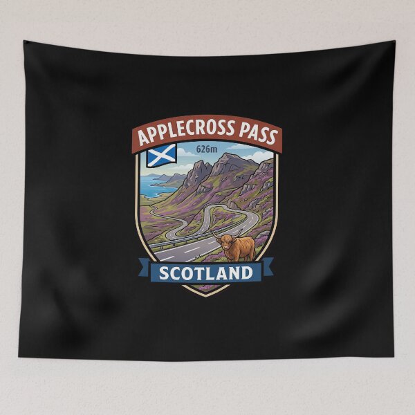 Item preview, Applecross Pass Scenic Highland Pass designed and sold by enzoade.