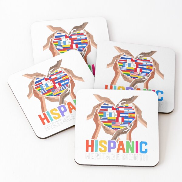 Item preview, Latin Countries Hands Heart Flags Hispanic Heritage Month T-Shirt_35539739 designed and sold by Aru Pxle.