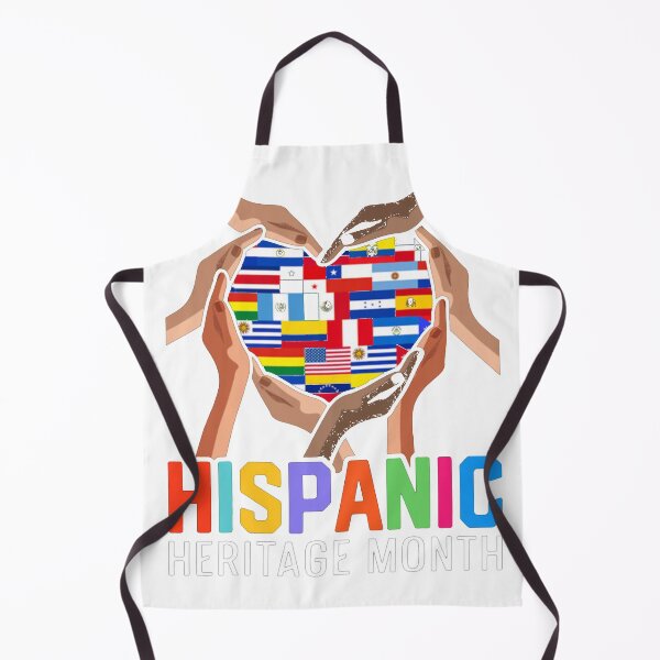Item preview, Latin Countries Hands Heart Flags Hispanic Heritage Month T-Shirt_35539739 designed and sold by Aru Pxle.